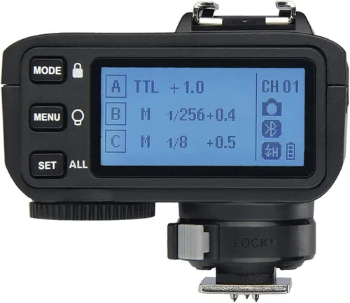 Miniatura 3 de Godox Disparador de flash inalámbrico X2T-N 2.4G compatible con cámara Nikon i-TTL HSS1/8000s HSS, con 5 botones de grupo, conexión Bluetooth