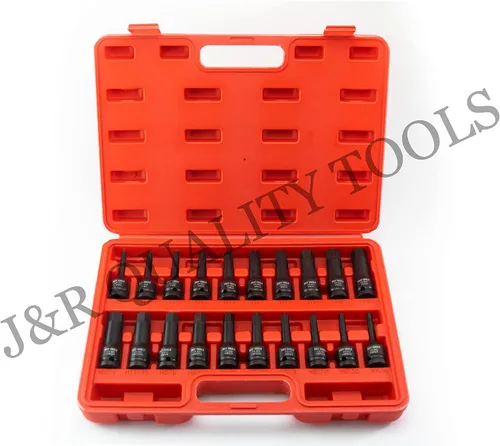 Miniatura 2 de VCT Juego de destornilladores hexagonales Drive Master Impact de 1/2 pulgada, 20 piezas, SAE/métrico, 1/4" - 3/4", 0.236 in - 0.748 in, acero Cr-Mo