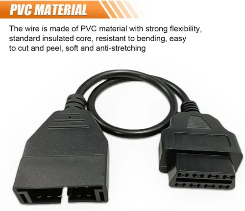 Miniatura 5 de KITUREK Adaptador OBD1 a OBD2, OBD1 12 pines a OBD2 16 Pines lector de código escáner adaptador de herramienta de diagnóstico, reemplazo