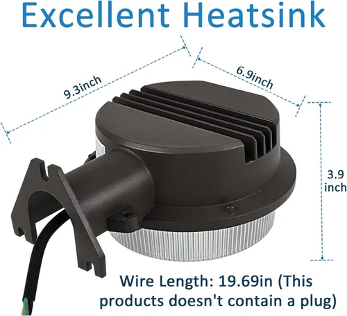 Miniatura 6 de Luz LED de granero, luz de patio al aire libre del atardecer al amanecer con fotocélula, ultra brillante 5000K luz diurna 7500lm, reemplazo de 500W