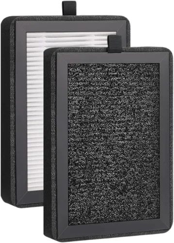 Nispira Paquete de 2 filtros de repuesto LV-H128 HM669A RV60 compatibles con Levoit PUURVSAS ROVACS purificador de aire parte LV-H128-RF