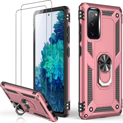 Miniatura 19 de LUMARKE Funda para Galaxy S20 FE con protector de pantalla, supera los 16 pies, probada en caídas, de grado militar, con soporte de anillo