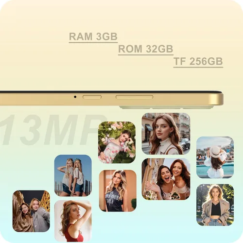 Miniatura 6 de A1 abierto, teléfono Android 4G, desbloqueado solo para T-Mobile, pantalla de 6.6 pulgadas, 3GB+32GB teléfono celular Octa-Core, teléfonos