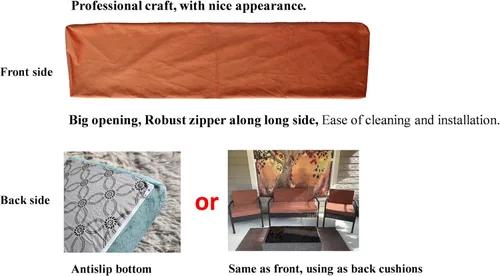 Miniatura 3 de Ginsimar Cojines de banco de tamaño personalizado para muebles de interior, cojín de banco de piano de espuma viscoelástica duradera