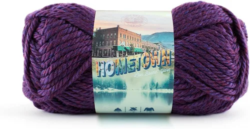 Miniatura 95 de Lion Brand Yarn Hometown - Ovillo de lana súper voluminoso para tejer, ganchillo y manualidades, 1 unidad, Phoenix Azalea