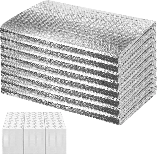 Miniatura 11 de Kit de paneles de aislamiento para puerta de garaje 8P, 0.24 pulgadas, papel de aluminio reflectante de doble burbuja, hoja de 0.236 in, escudo de 6