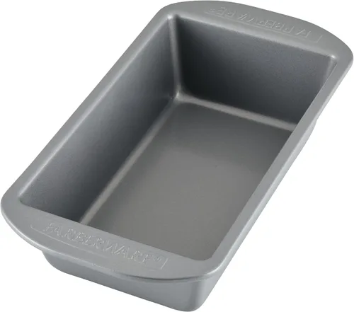 Miniatura 11 de Farberware Utensilios para hornear antiadherente de 9 pulgadas x 5 pulgadas molde para pan, gris