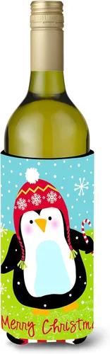 Miniatura 45 de Caroline's Treasures VHA3003LITERK Let's Adventure Glamping Trailer Botella de vino Hugger Botella Enfriador Manga Abrazador Lavable a Máquina