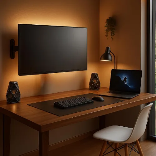 Miniatura 5 de Aeons Soporte de pared para TV de movimiento completo para la mayoría de televisores de 13 a 42 pulgadas con giratorio, inclinación, extensión