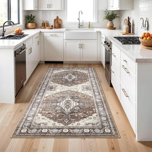 Miniatura 25 de HY HAO YUN LAI Alfombras antideslizantes para pasillos, alfombra lavable para pasillo, alfombra larga ultra suave para cocina, alfombras de acento