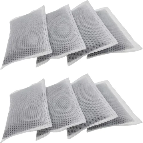 Miniatura 8 de Paquete de 8 filtros compactos de carbón activado absorbente de olores, desodorante recargable compatible con latas iTouchless de 2.5 galones, 3
