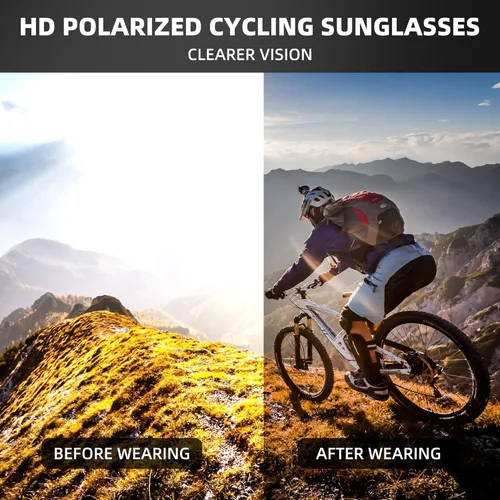Miniatura 4 de Gafas de sol deportivas para hombres y mujeres irrompibles con protección UV400, gafas de béisbol para correr, ciclismo