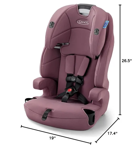 Miniatura 9 de Graco Tranzitions - Asiento elevador de arnés 3 en 1, asiento de automóvil orientado hacia adelante, respaldo alto, a refuerzo sin espalda, Eloise