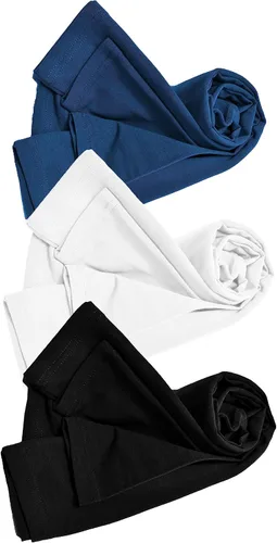 Miniatura 168 de Natural Uniforms Camiseta Under Scrub para mujer, cuello redondo, manga larga, paquete de 3, paquete múltiple de 3