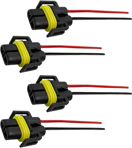 Miniatura 7 de Wevdn 2 PCS Enchufes de Bombilla 9005 HB3 9006 HB4 9012, Conector de Faro Adaptador Hembra Arnés de Cableado Enchufe, Enchufe de Cable de Faros