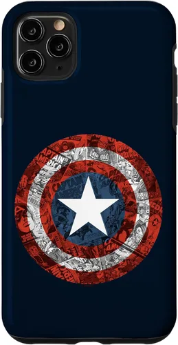 Miniatura 12 de Carcasa para iPhone 11, diseño de Capitán América, con escudo de cómics