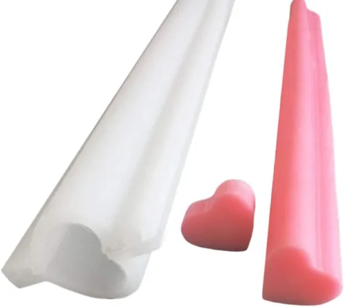 Miniatura 4 de Columna de tubo de corazón molde de vela de silicona para velas, gelatina, chocolate, caramelo, mousse, molde para hacer velas, bricolaje