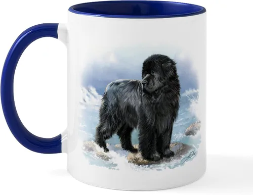 Miniatura 17 de CafePress Newfoundland Dog Drool Zone Taza de café de cerámica de 11 oz (11.0 fl oz)