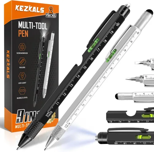 Miniatura 3 de KEZKALS Regalos para el Día del Padre para hombre para marido papá, juego de bolígrafos multiherramientas 9 en 1, regalos para hombres, regalo