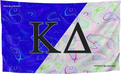 Miniatura 35 de Greek Club Sorority & Fraternity - Bandera de luz negra, 3 pies x 5 pies, licencia oficial, tapiz, exhibición, poliéster, pancarta de letras, CHI