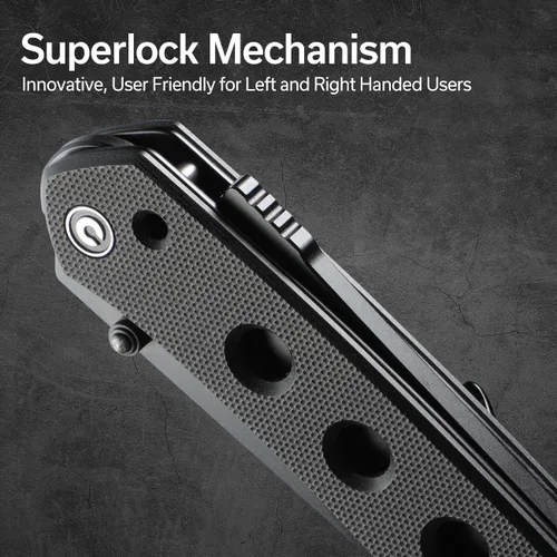 Miniatura 2 de CIVIVI Vision FG - Cuchillo de bolsillo para EDC, Superlock plegable con mango de 3.54 pulgadas Inversa Tanto Nitro-V Blade G-10, regalo ideal