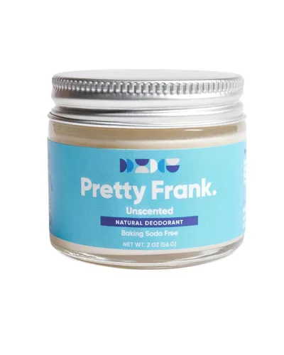 Pretty Frank - Pasta desodorante sin aluminio sin perfume (anteriormente Primal Pit Paste) sin bicarbonato de sodio, piel sensible, control de