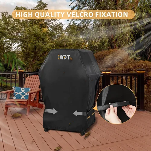 Miniatura 6 de KPT Cubierta de Parrilla de 30 Pulgadas para Parrilla al Aire Libre - Cubierta de BBQ 420D Resistente al Agua de Servicio Pesado con Gancho