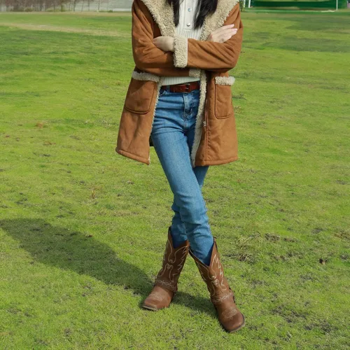 Miniatura 8 de SheSole Botas vaqueras con punta cuadrada para mujer, estilo vaquero, pantorrilla ancha, zapatos occidentales a la moda