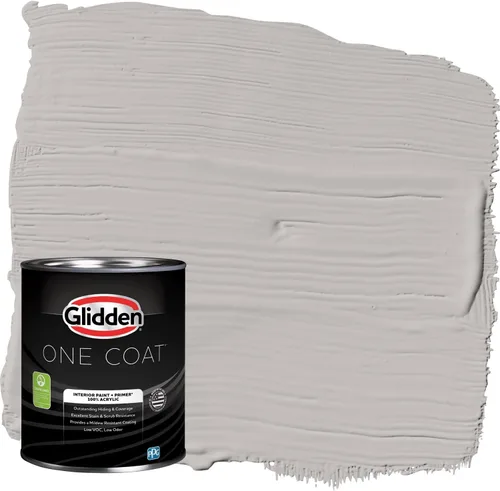 Miniatura 11 de Glidden Pintura Interior + Imprimación: Gris/Plata Antigua, Una Capa, Satinado, 1 Galón