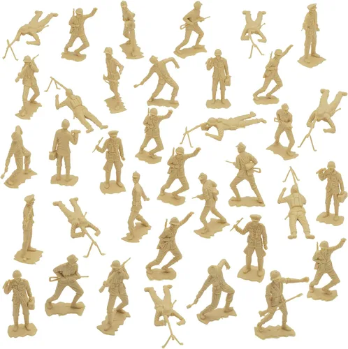 Miniatura 5 de BMC Classic MPC - Figuras de soldado alemán de plástico alemán para hombre, color bronceado, 36 piezas, fabricado en EE. UU
