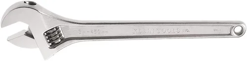 Miniatura 7 de Klein Tools 506-15 Llave ajustable, llave de transmisión forjada con acabado cromado pulido y mango contorneado, 15 pulgadas