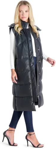 Miniatura 4 de Avec Les Filles Chaleco acolchado maxi de piel sintética para mujer