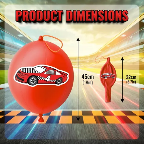 Miniatura 3 de 72 piezas de recuerdos de fiesta de autos de carreras para niños, suministros de fiesta temática de automóviles con 48 tatuajes temporales