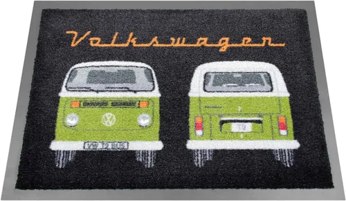 Miniatura 5 de BRISA VW Collection - Tapete para el pie de Volkswagen, atrapador de suciedad para zapatos con escarabajo, T1, T2, T3 Bus, motivo GTI