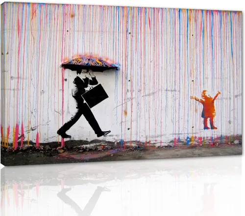 Miniatura 30 de Yatsen Bridge Arte Callejero Clásico Banksy Graffiti Arte de Pared Detrás de la Cortina Pósters Pinturas en Lienzo Imágenes de Graffiti Coloridas