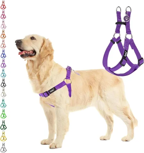 Miniatura 23 de PUPTECK arnés para perro para no jalar, reflejante, ajustable, básico, de nailon, chaleco para cachorro, para caminar al aire libre con etiqueta