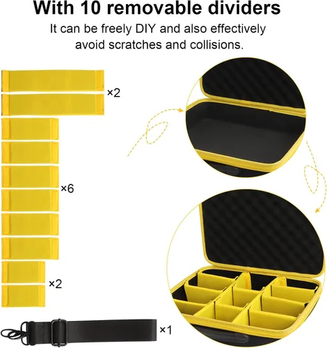Miniatura 2 de Estuche extra grande para almacenamiento de baterías compatible con Dewalt 20V 60V 12V 18V Max y cargador, caja de transporte