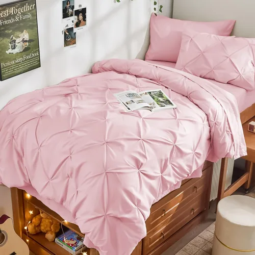 Miniatura 34 de JOLLYVOGUE Juego de edredón tamaño individual de 5 piezas – Juego de ropa de cama tamaño individual en una bolsa para todas las estaciones
