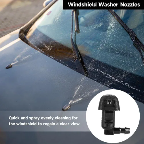 Miniatura 2 de Un conjunto de 2 boquillas de rociador de parabrisas frontal - Compatible con Honda Odyssey 3.5L V6-Gas 2011-2017 - Reemplazo de la pieza