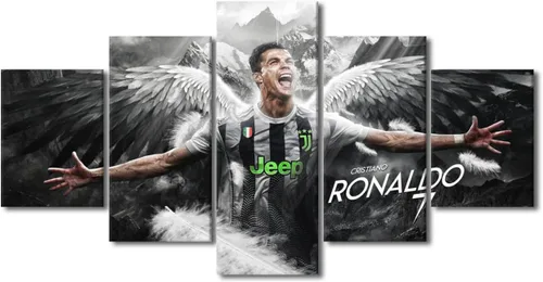 Miniatura 54 de TUMOVO Lienzo decorativo para pared, cuadro de Cristiano Ronaldo, cuadros de club de fútbol, impresiones en lienzo, póster de arte de pared, arte