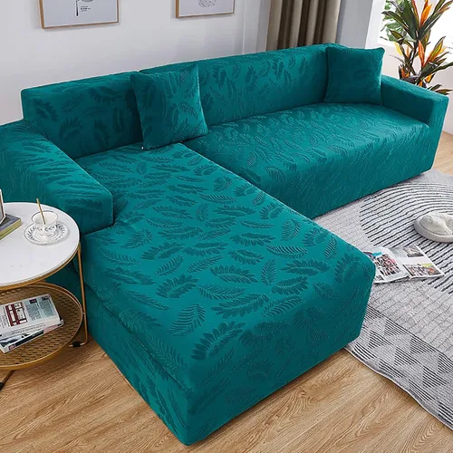 Miniatura 13 de Fundas de sofá modular, funda de sofá jacquard elástica para sofá en forma de L, suave, antideslizante, resistente al desgaste, protector de muebles