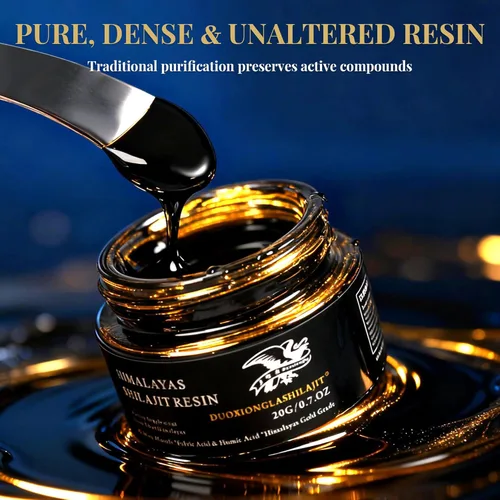 Miniatura 6 de Resina Shilajit del Himalaya, grado dorado puro, 100% natural con más de 85 oligominerales Impulso de energía y apoyo inmunológico para hombres