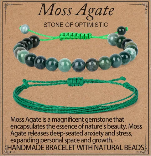 Miniatura 76 de LPBeads Pulsera de piedra natural hecha a mano de tamaño ajustable
