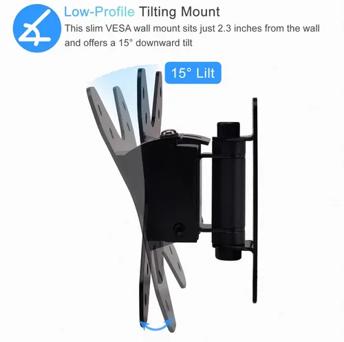 Miniatura 4 de IFCASE Montaje en pared VESA para monitor de TV pequeño de fácil instalación, se adapta a pantalla LCD/LED de 13-32 pulgadas (negro)