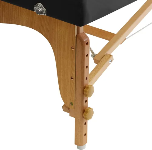 Miniatura 7 de Saloniture Mesa portátil de fisioterapia y masaje - Plataforma de tratamiento de estiramiento baja al suelo - Negro