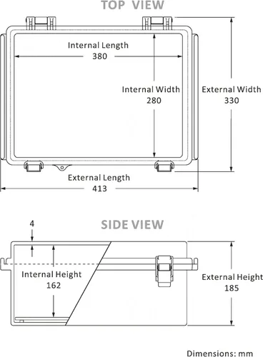 Miniatura 3 de Gratury Caja de conexiones, carcasa de plástico impermeable IP67 para proyectos eléctricos, cubierta gris con bisagras, incluye placa de montaje