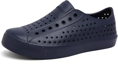FLIOZY Zuecos de jardín impermeables para hombres y mujeres, zapatos ligeros y transpirables de EVA sin cordones, cómodos y antideslizantes, calzado