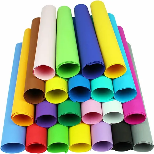 20 hojas de espuma EVA, 19 x 19 pulgadas, hoja de espuma colorida para proyectos de manualidades, aula, álbumes de recortes, fiestas, papel grueso y