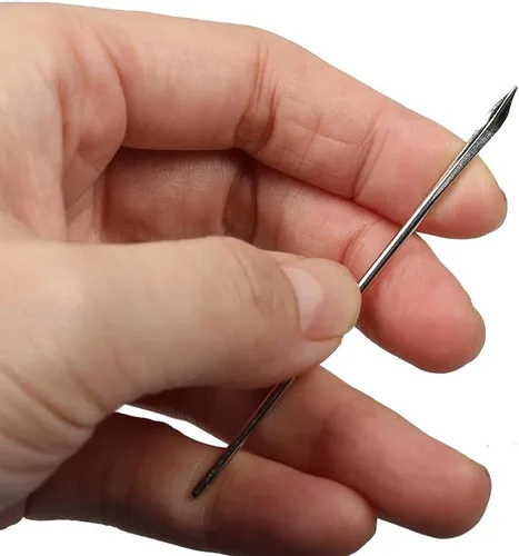 Miniatura 3 de Eketirry Kit de agujas de coser a mano, agujas de mano resistentes para tapicería, alfombras, cuero, reparación de lona (5 piezas)