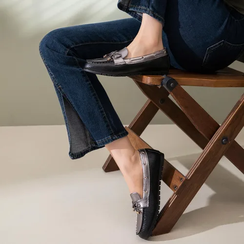 Miniatura 6 de Mocasines casuales para mujer, zapatos planos elegantes y cómodos